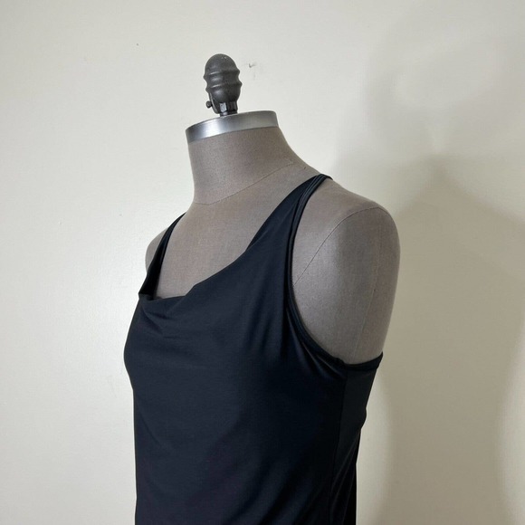 ELIZA AUDLEY Black Athletic Racerback Push Up Top Built in Bra Small - Picture 4 of 8